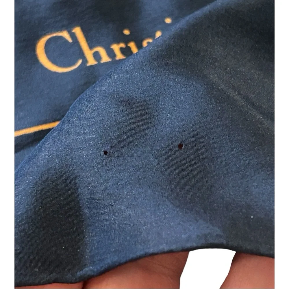 Christian Dior Blue scarf - Picture 3 of 5